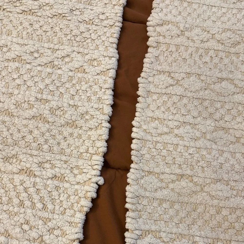 Cream and Tan Bathroom Rugs - Set of 2